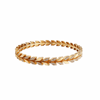 Leaf Style Diamond Bracelet