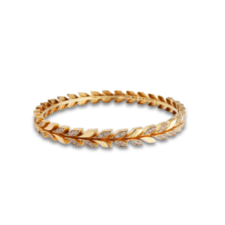 Leaf Style Diamond Bracelet